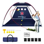 Golf Net 10x7ft with Automatic Ball Return System, Heavy Duty Golf Practice N...