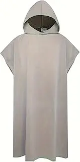 Surf Poncho Changing Towel Robe with Hood Microfiber Wetsuit Changing Towel Bath Robe Poncho for Men Women Surfing Beach Swim Outdoor Sports Rain Gear for for Men