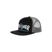 Thrasher Screaming Logo Mesh Trucker Hat Mens in Black Grey - Size OSFA -