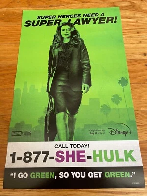 She-Hulk Attorney At Law sdcc 2022 Marvel Studios Poster Tatiana Maslany