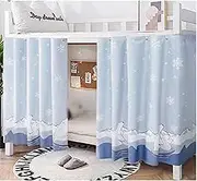 HYJHHY Student Dormitory Loft Bed Curtains Blackout Boys Girls Bunk Bed Curtains Privacy Bunk Bed Tent Dustproof Printing Decoration(Curtain*1,1.15M_Bear C)