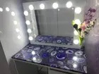 Polished Purple Agate Slab – Stone Countertop or Wall Panel for Interior Design