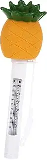 Parliky Boys and Girls-Friendly Pineapple Thermometer for Pool and Bath Sturdy Plastic Accurate Temperature Reading