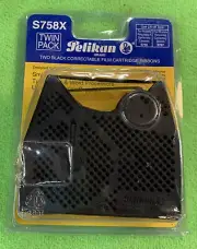 2Pk New Pelikan Typewriter Ribbons Smith Corona Correctable Film Cartridge Z758X