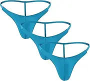 [DGHM-JLMY] Men's Bulge Pouch String T-Back Panties Underwear Low Waist Briefs Thong Breathable G-String Underpants Bikini