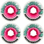 Snot Wheel Co. Skateboard Wheels 56mm Boogerthane Team 101A White/Pink