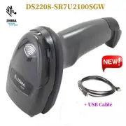 Zebra DS2208-SR7U2100SGW 1D/2D Handheld Barcode Scanner Imager w/USB Cable