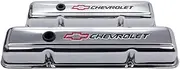 Proform 141-899 SBC Chrome Valve Cover with Baffle, red