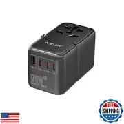 MINIX 170W Universal Travel Adapter GaN III Travel Adapter Worldwide with 3 U