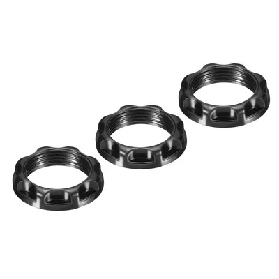 3 Pack E12 Light Socket Ring Lamp Shade Holder Adapter Phenolic Ring Black