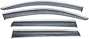 FUWKAIZS Smoke Window Rain Visor Compatible for Mitsubishi Outlander 2022 2021 2020 2019 2013 2014 2015 2016 2017 2018 Deflectors Guard Accessories