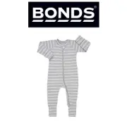 Bonds Baby Ribbed Zip Wondersuit Romper Cozy Cuff Feet for Warmth BXKAA