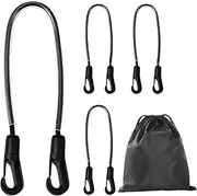 Horse Blanket Leg Straps Replacement - Adjustable Elastic Tail Strap with Double Ended Clips | Stretchy Animal Sheet Fixing Tie for Outdoor, Home, Farm