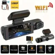 WIFI Car Dashcam, 3 Channel Recording, 1080P Full HD Dash Camera for Car, Includ