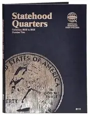 Whitman Coin Folder 8111 Statehood Quarter #2 2002 - 2005 Album / Book