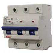 80AMP - 3 Pole 10ka MCB - Circuit Breaker (27mm Width)