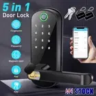 Fingerprint Smart Lock Electronic Keyless Entry Door Lock Password Card APP Key