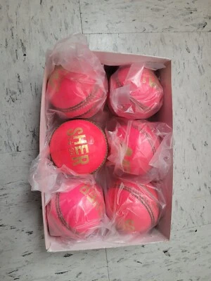 MB Malik " SHER " Cricket Leather Hard Ball ( 6 PCS)