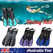 Adult Snorkel Fins Swim Flippers Short Swim Fins for Snorkeling Diving Swimming