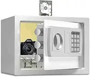 Electronic Home Security Safe Lock Box, Cash Box, Security Box for Office Or Home Use for Office Safe Deposit Boxes Store Cash, Jewelry With Coin Slot, 31X20x20cm,pink