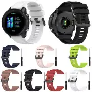 22mm Silicone Watch Strap with Stainless Steel Buckle for Garmin Forerunner955