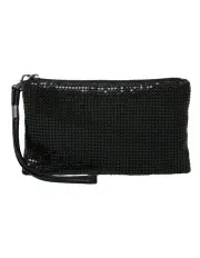 [Olga Berg] Micah Mesh Wristlet in Black