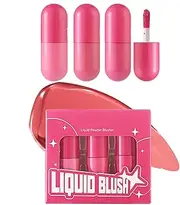Liquid Blush,Long Wearing Blush - Long-lasting Liquid Blusher Highlighter Rouge for High-pigment Color and Creates A Soft Finish