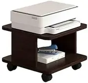 Printer Stand Computer Desk Printer Shelf Floor-to-Ceiling Removable Printer Cabinet Placement Desk Desk Side Multi-Tier Stand Printer Table(Black)