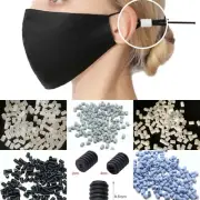 100PCS Barrel Silicone Cord Locks Toggles Ends Fastener for Drawstrings