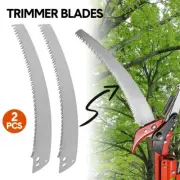 2PCS 34.5cm Steel Trimmer Blades Pole Pruner Replacement Saw Blade Branch Cutter