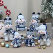 Snowman Soft Plush Toy Christmas Party Stuffed Doll Home Decor Kids Gift 20-33CM