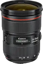 Canon EF 24-70mm f/2.8 L II USM Lens, Black