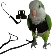Bird Flight Harness Vest, Parrot Flight Suit with Leash for Parakeets Cockatiels