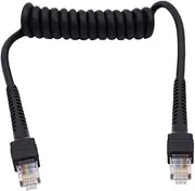 RJ45 Stretch Coiled Cable Cat6 8P8C UTP LAN Ethernet Network Patch Extension Cable 3.28FT/1.0M
