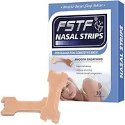 Nasal Strips for Night Use, Sleep Aid for Snoring, 30 Pack Clear, Strong Hold for Day or Night, Relieves Congestion, Reduces Snoring & Mouth Breathing. Ideal for Allergies, Colds, Deviated Septum’s - (Regular)