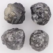 4 Piece 4.59 C.T.W Grey Brown Natural Rough Loose 5.00MM Raw Uncut Diamond