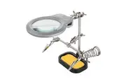 Goobay Soldering Aid w Magnifying Glass Third Hand Helper Repair Station Tool