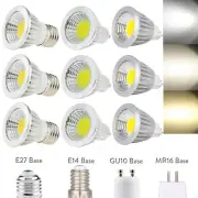 Dimmable LED COB Spotlight Bulb MR16/GU10/E27/E14 6W/9W/12W Spot Light 110V 220V