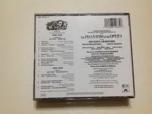 ～拉奇音樂～歌劇魅影 音樂劇原聲帶/ The PHANTOM of the OPERA  2CD 二手保存良好片況新