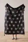 Anthropologie Starry Night Christmas Holiday Throw Catherine Martin NWT Noir
