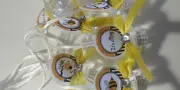 12 Boy Bumble Bee Baby Shower Pacifier Necklaces Favors