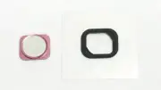 SOFT PINK /WHITE + SEAL 5S Style Home button for iPhone 5,5C ~ US FL