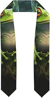 [SKKNT] Peace Frog Tree Print Graduation Shawl Stole For Academic Commencements Honor Sash Congratulations Gift