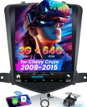 Android 13 Car Stereo for Chevy Cruze 2009–2015 | 2+64GB GPS CarPlay DSP, BT