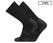 6 x Explorer Unisex Tough Work Socks 2-Pack - Black