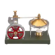 ENJOMOR Assembly Vertical Hero's Steam Engine Model with Boiler DIY KIT