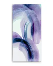 Ready2HangArt Purple Fling Wrapped Canvas Art Wall Art by Karen Moehr