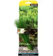 Aqua One Silk Plant Milfoil Green Medium Decoration Fish Tank Aquarium 24147