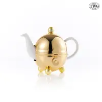 在飛比找momo購物網優惠-【TWG Tea】爵士金現代藝術系列茶壺(白色/180ml)