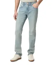 Paige Federal Slim Straight Jeans in Florence Blue